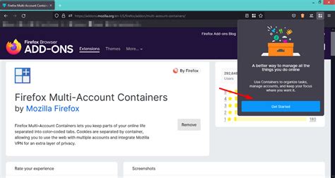 Vivaldi multi account containers  When you install Facebook Container, you might also see other containers